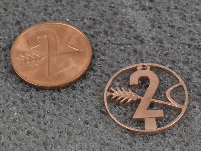 Kupfer 2 Rp Anhänger Kupfer 2 Rp Anhänger