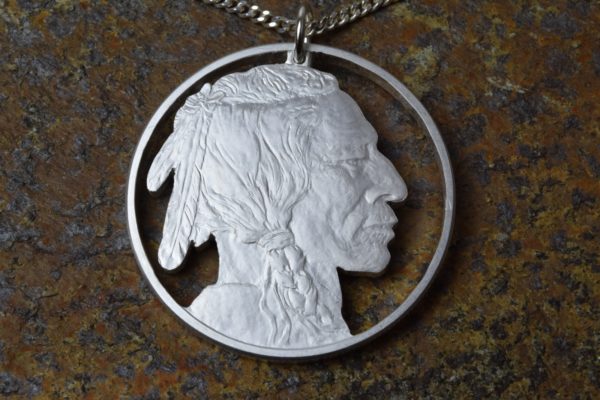 Indianer 1 OZ Anhänger Kette Indianer 1 OZ Anhänger Kette