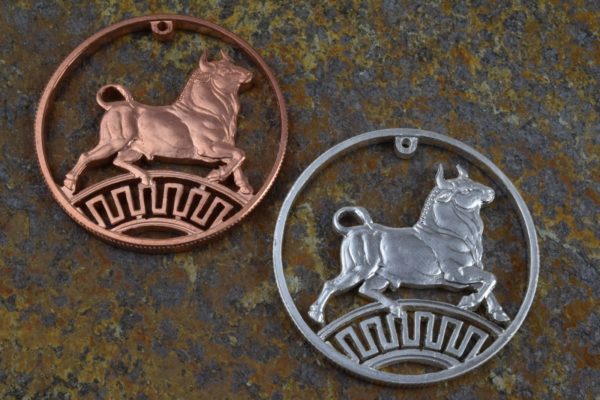 Stier Kupfer und Silber Stier Kupfer und Silber