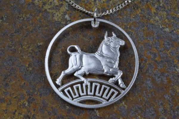 Stier Silber mit Kette Stier Silber mit Kette