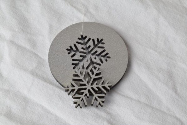 kleine silberne Schneeflocke kleine silberne Schneeflocke