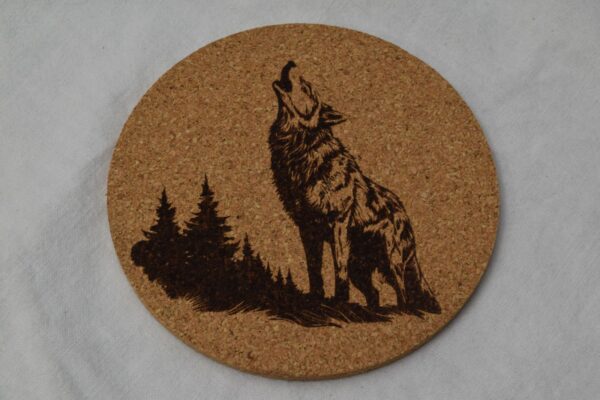 Korkuntersetzer Wolf 2 Korkuntersetzer Wolf 2