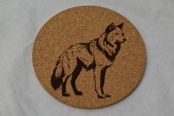 Korkuntersetzer Wolf 3 Korkuntersetzer Wolf 3