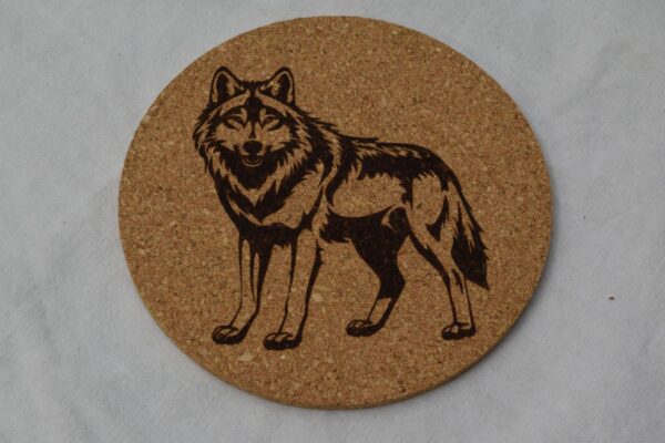 Korkuntersetzer Wolf 5 Korkuntersetzer Wolf 5