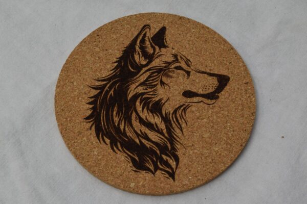Korkuntersetzer Wolf 6 Korkuntersetzer Wolf 6