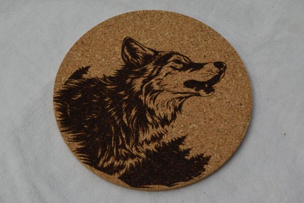 Korkuntersetzer Wolf 7 Korkuntersetzer Wolf 7
